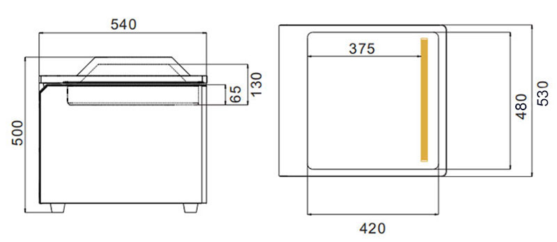 Máquina automática de envasado al vacío DZ-450-ZT-sincropack