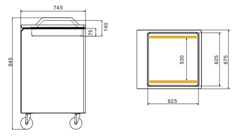 Máquina de embalaje de vacío de cámara simple DZ600-1