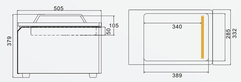 Máquina de embalaje del vacío de la sola cámara de DZ260-1