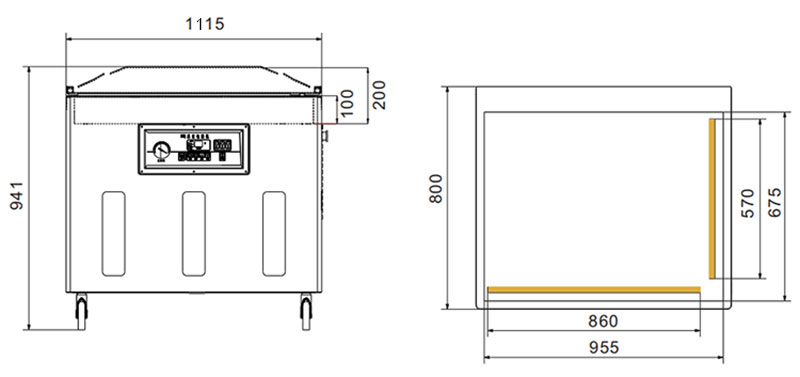 empaquetador de vacío DZ-11002L